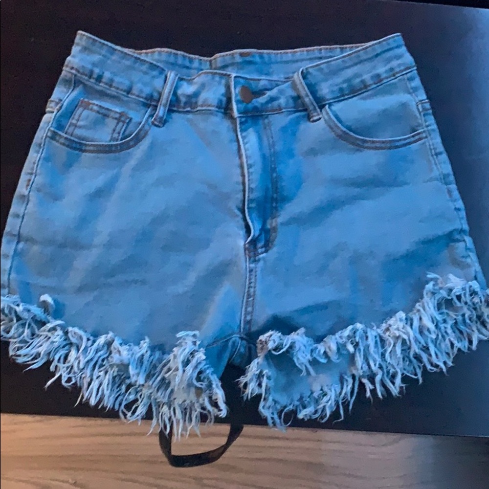 Denim shorts